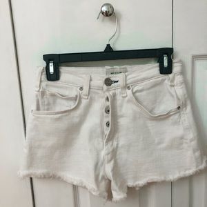 Mcguire white jean shorts